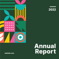 Annual Report Multicolor Linkedin Post Image Preview