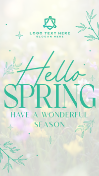 Hello Spring Instagram Story Design