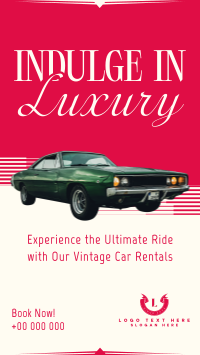 Luxury Vintage Car Instagram story Image Preview