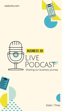 Playful Business Podcast Facebook Story Design