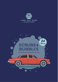 Bubble Car Flyer Design