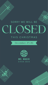 Christmas Closed Holiday Facebook Story Design