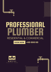 Professional Plumber Flyer Image Preview