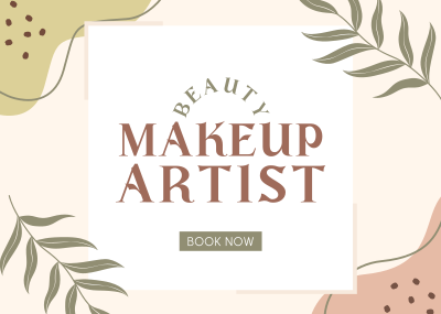 Book a Makeup Artist Postcard Image Preview