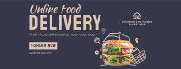 Fresh Burger Delivery Facebook Cover Image Preview