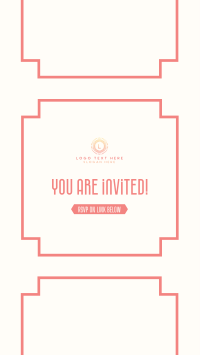 Art Deco Invitation Instagram Story Design