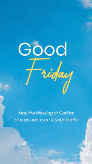 Good Friday Sky Instagram story Image Preview