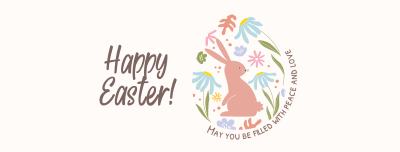 Fun Easter Bunny Facebook cover Image Preview