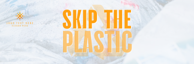 Sustainable Zero Waste Plastic Twitter header (cover) Image Preview