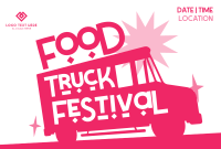 Food Truck Fest Pinterest Cover Design