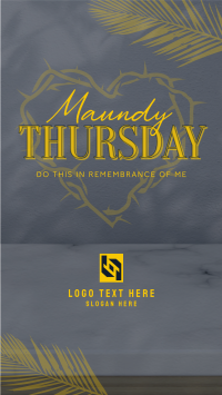 Minimalist Maundy Thursday Instagram Story Image Preview