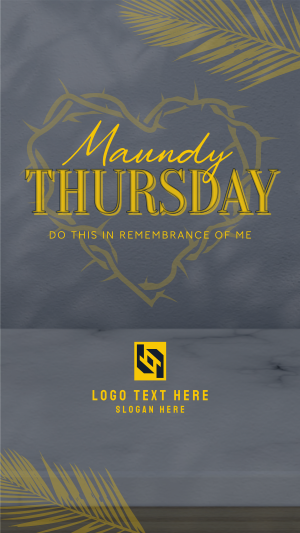 Minimalist Maundy Thursday Instagram story Image Preview