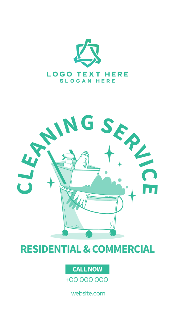 House Cleaning Professionals Instagram Story Design Image Preview