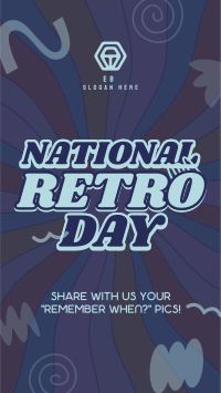 Swirly Retro Day Instagram Story Design