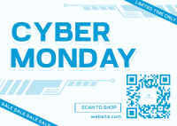 Cyber Monday Sale Postcard Image Preview