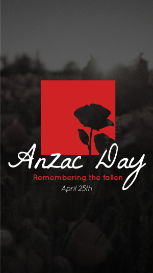Anzac Remembrance Instagram story Image Preview