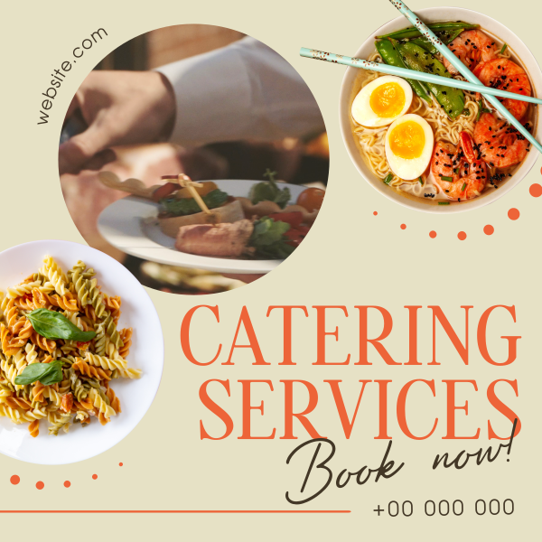 Food Catering Events Instagram Post Design