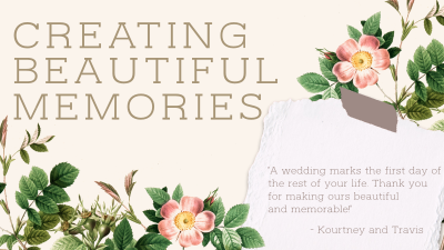 Creating Beautiful Memories Facebook event cover Image Preview