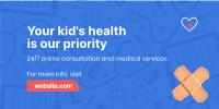 Pediatric Health Care Twitter post Image Preview