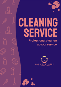 We Clean It Poster Design