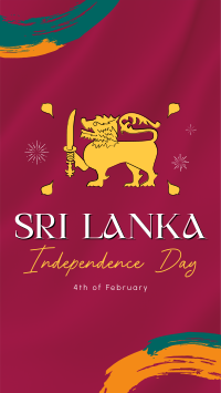 Sri Lanka Independence Instagram Reel Design