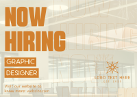 Corporate Now Hiring Postcard Design