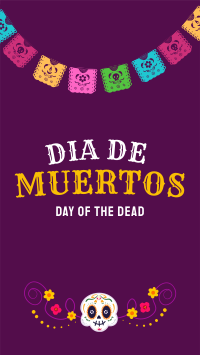 Festive Dia De Los Muertos Instagram story Image Preview