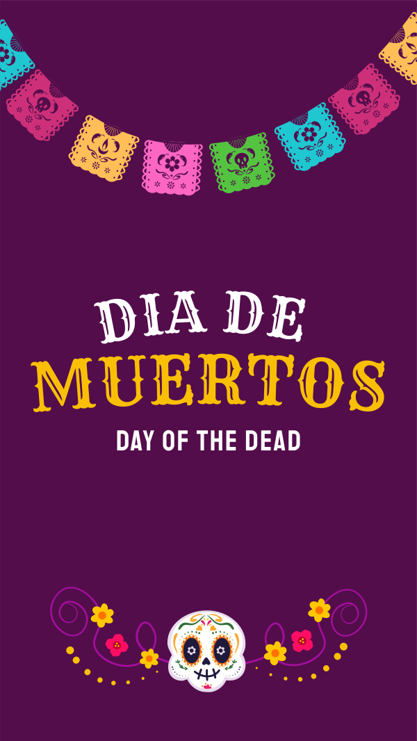 Festive Dia De Los Muertos Instagram Story Design Image Preview