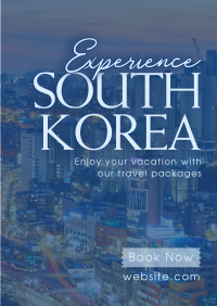  Minimalist Korea Travel Flyer Design