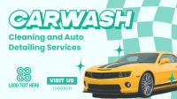 Carwash Cleaning Service Facebook event cover Image Preview