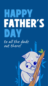 Father's Day Koala TikTok Video Design