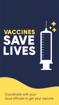 Vaccines Save Lives Instagram Story Design