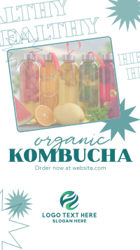 Healthy Kombucha TikTok Video Design