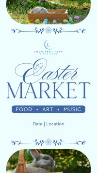Flowery Easter Market Facebook story Image Preview