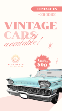 Vintage Cars Available Instagram Reel Image Preview