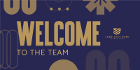 Corporate Welcome Greeting Twitter Post Design
