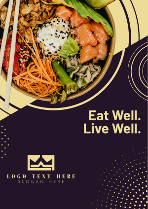 Healthy Food Sushi Bowl Flyer Image Preview