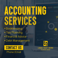 Accounting Services Instagram Post Design