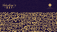 Valentine Hearts Zoom Background Image Preview