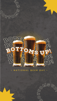 Bottoms Up this Beer Day Facebook story Image Preview