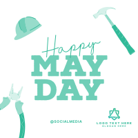 Happy May Day Instagram Post Design