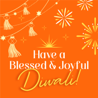 Blessed Diwali Festival Instagram post Image Preview