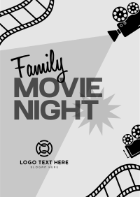 Family Movie Night Flyer Design