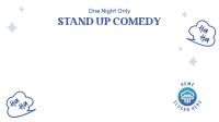 One Night Comedy Show Zoom Background Image Preview