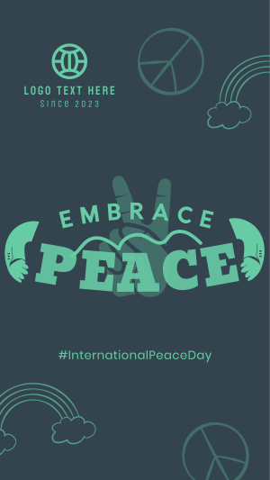 Embrace Peace Day Facebook story Image Preview