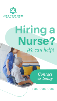 Nurse for Hire Facebook Story Design