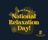 National Relaxation Day Greeting Facebook Post Design