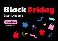 Shop Black Friday Postcard Design