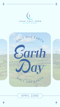 Earth Day Minimalist Facebook Story Design