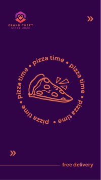 Pizza Time Facebook Story Design